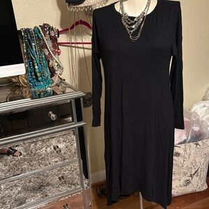Elegant Black Long Sleeve Dress